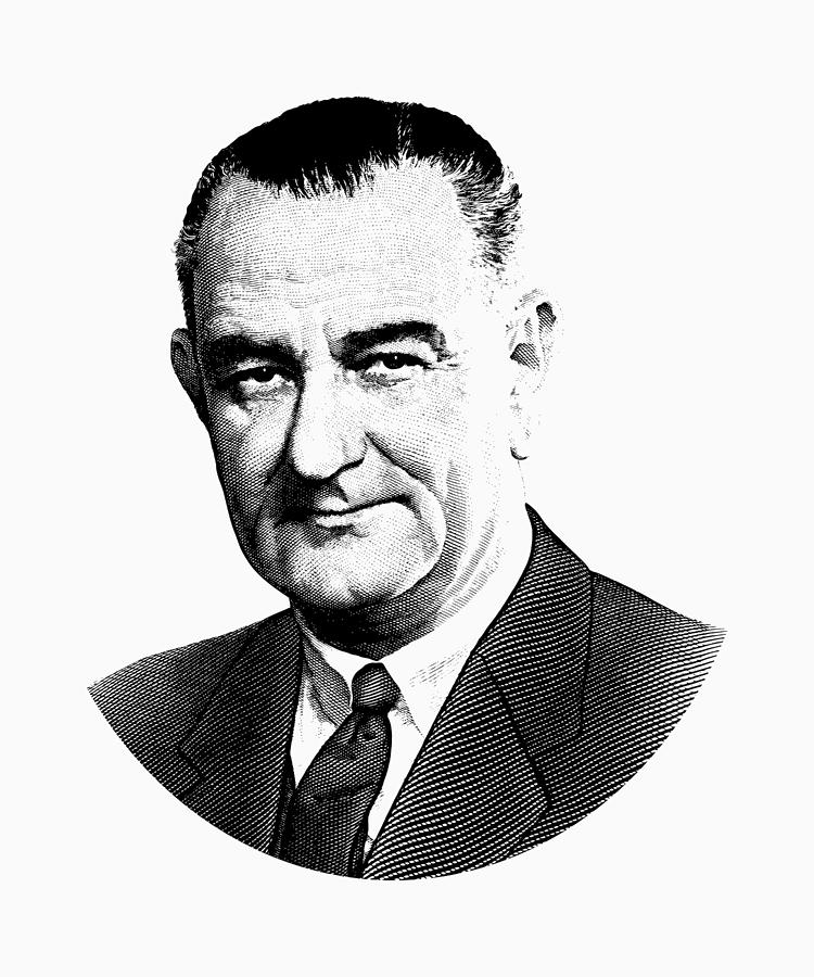 President lyndon johnson graphic