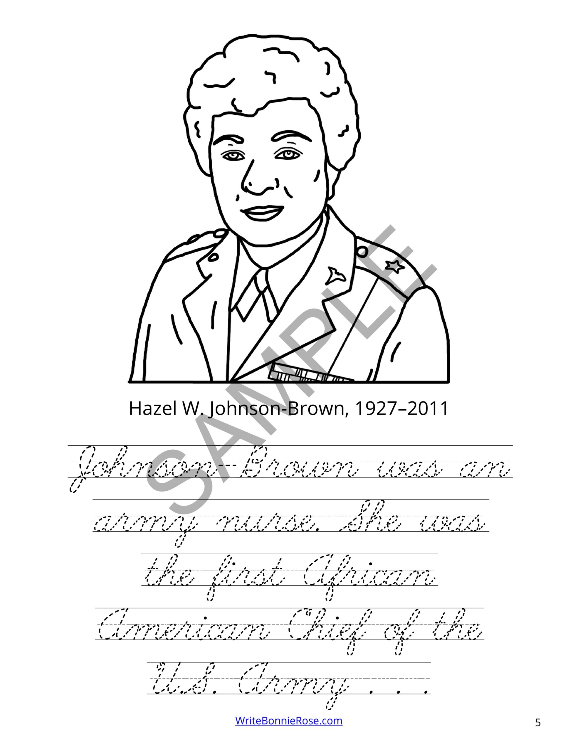 Famous americans of the s coloring book