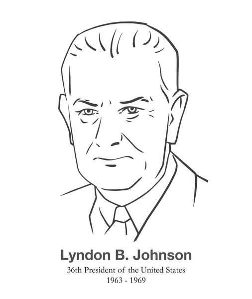 Lyndon johnson over royalty