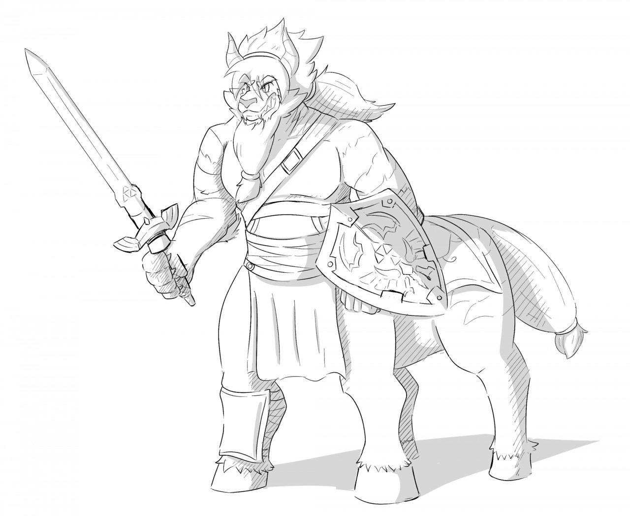 Lynel link stands ready by yufuria
