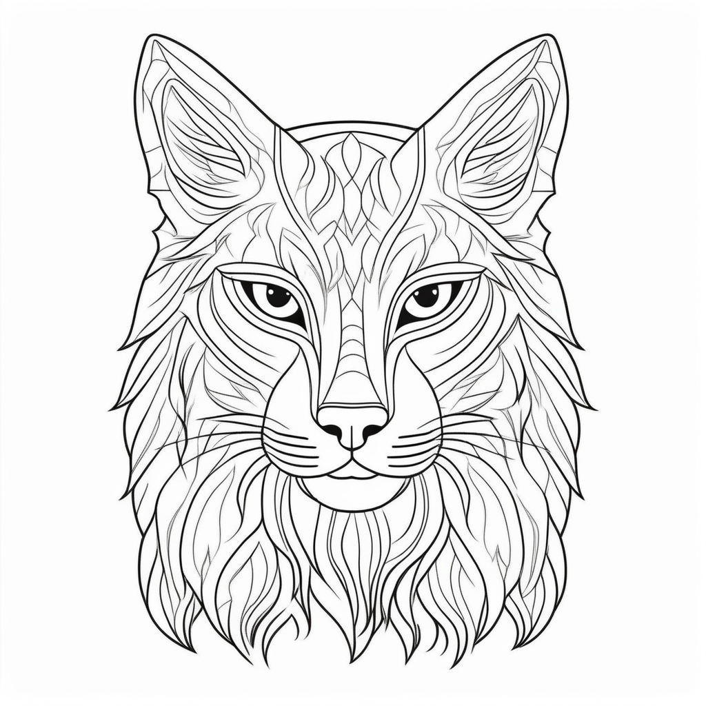 Wolf template base lineart