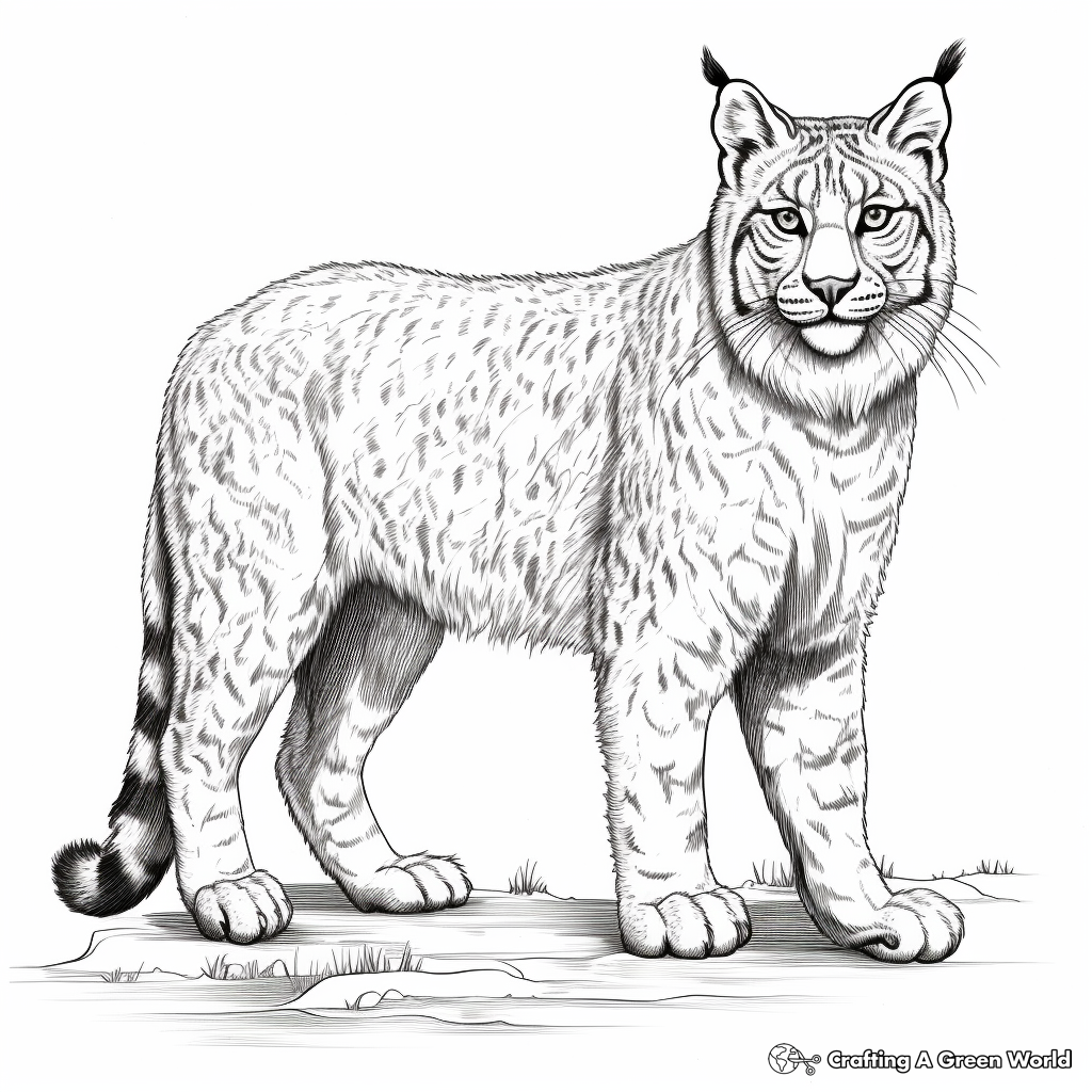 Lynx coloring pages
