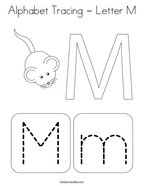 Letter m coloring pages
