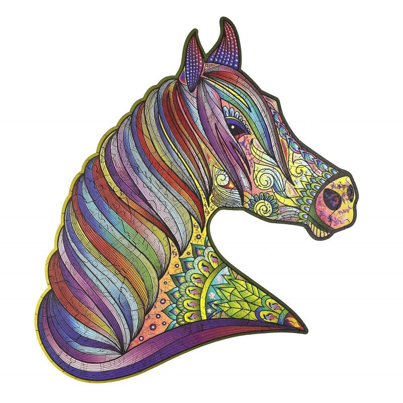 Creatif puzzle puzzle puzzle rompecabezas mara el caballo ardiente
