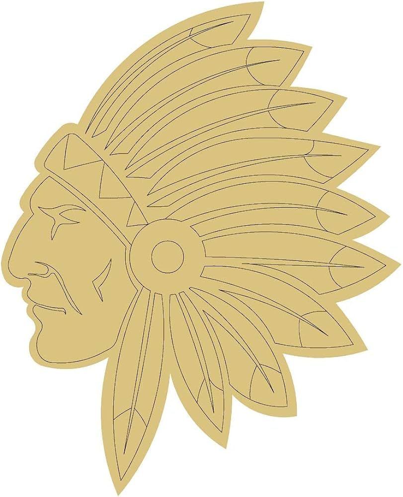 Indian design by lines recorte de madera sin terminar animal decor mascot coloring book door hanger everyday mdf shape canvas style art pulgadas arte y manualidades