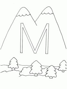 Letter m coloring pages for kids preschool coloring pages alphabet coloring pages coloring pages for kids