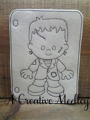 Coloring page frankie â a creative medley