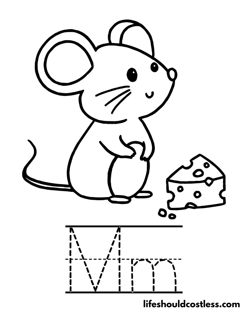 Mouse coloring pages free printable pdf templates