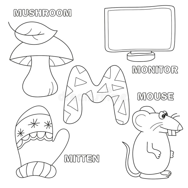 Alphabet letter with alphabet letters m pictures of the letter