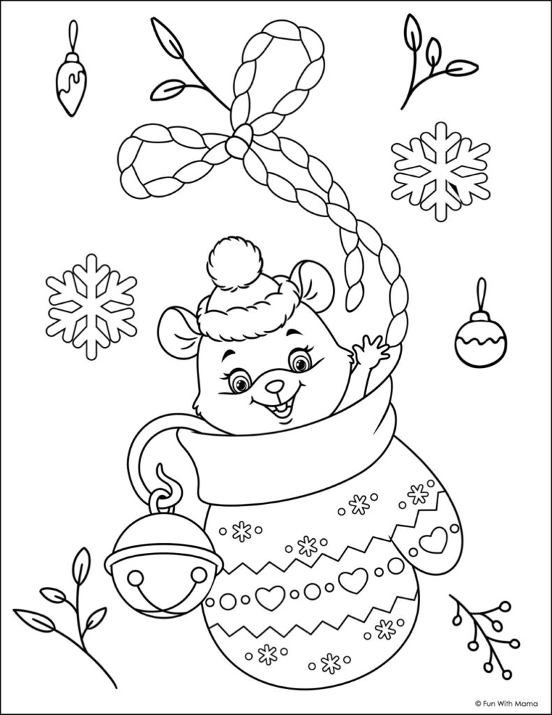 Winter coloring pages