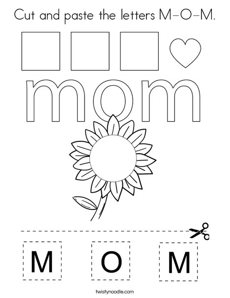 Cut and paste the letters m