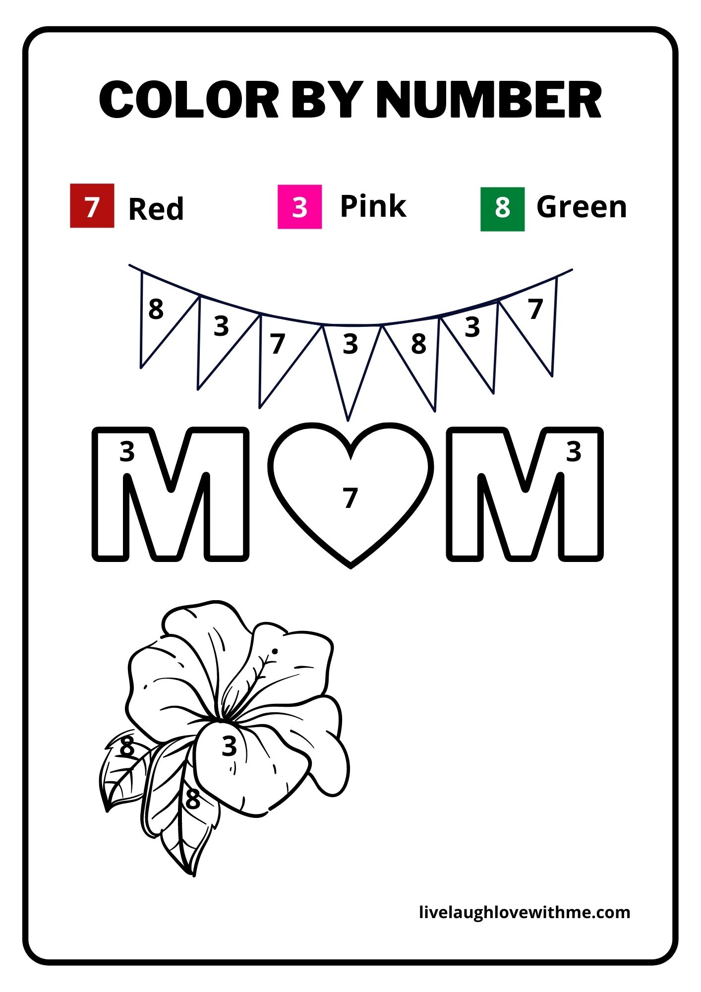 Mothers day coloring pages free printable