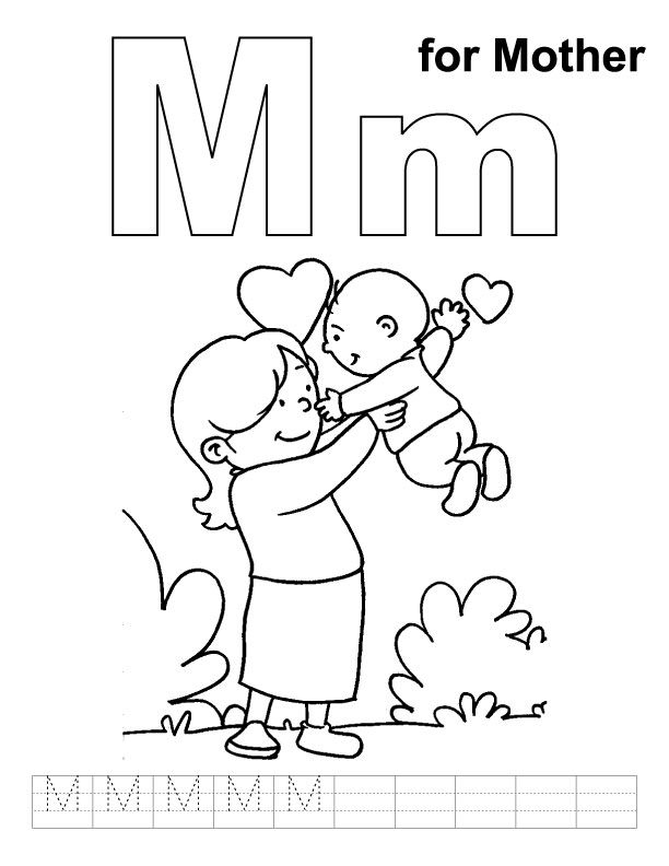 Mothers day coloring sheet mothers day coloring pages kids handwriting practice mom coloring pages