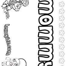 Mom coloring pages
