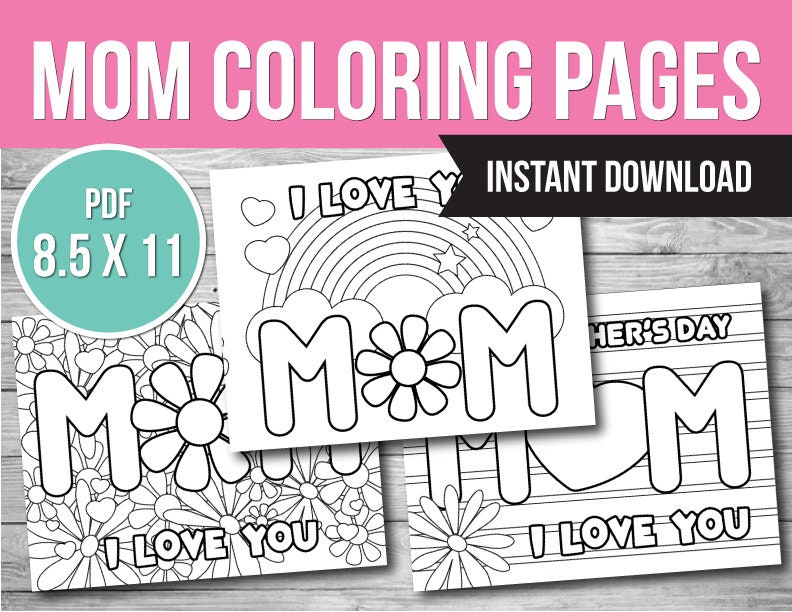 Happy mothers day printable coloring pages mothers