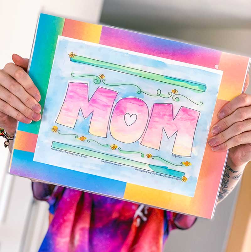 Free mom coloring page for all ages