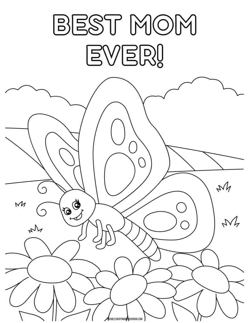 Happy mothers day coloring pages free printable