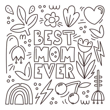 Mothers day coloring pages stock illustrations cliparts and royalty free mothers day coloring pages vectors