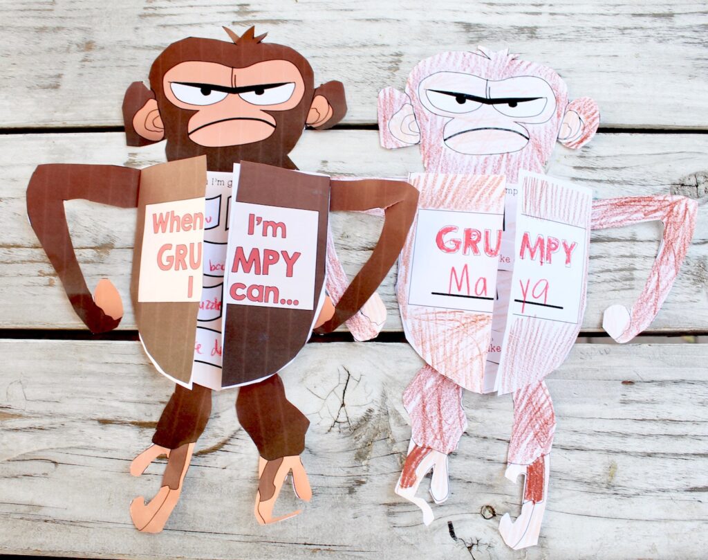Grumpy monkey when im grumpyâ monkey craft â