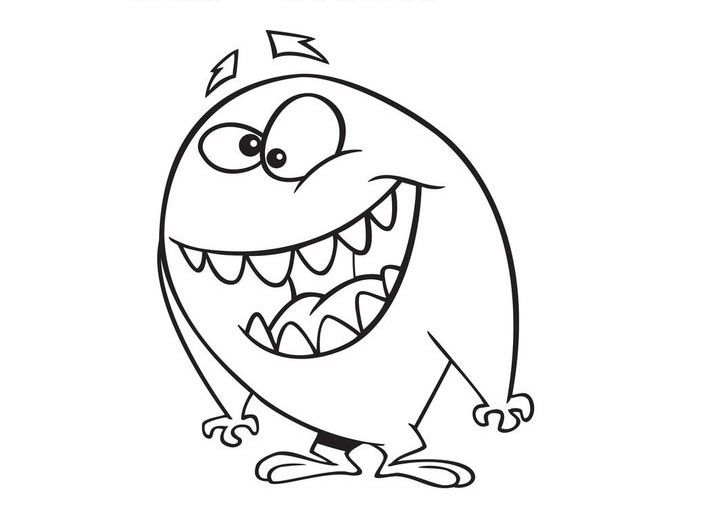 Color page monster coloring pages coloring pages cartoon coloring pages