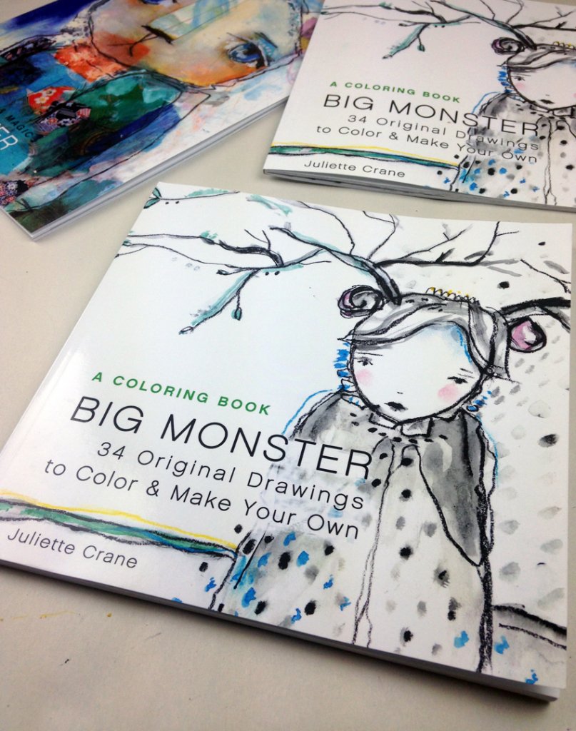 Big monster picture book adult coloring book â