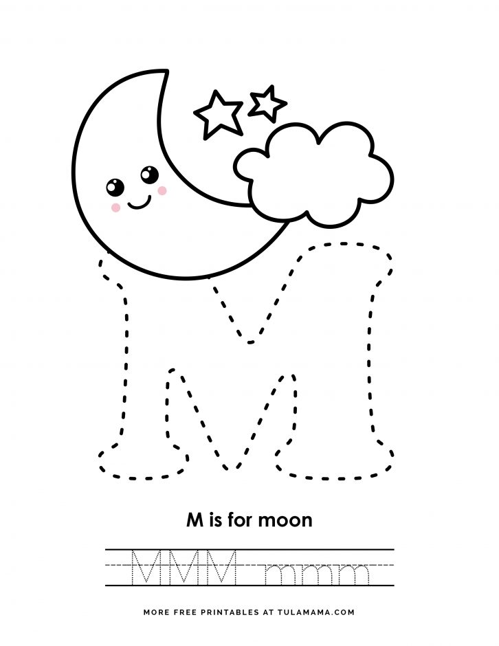 Fun free easy to print letter m coloring pages