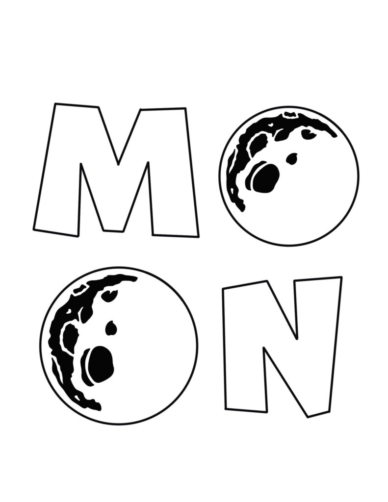 Free coloring pages of the moon â the hollydog blog