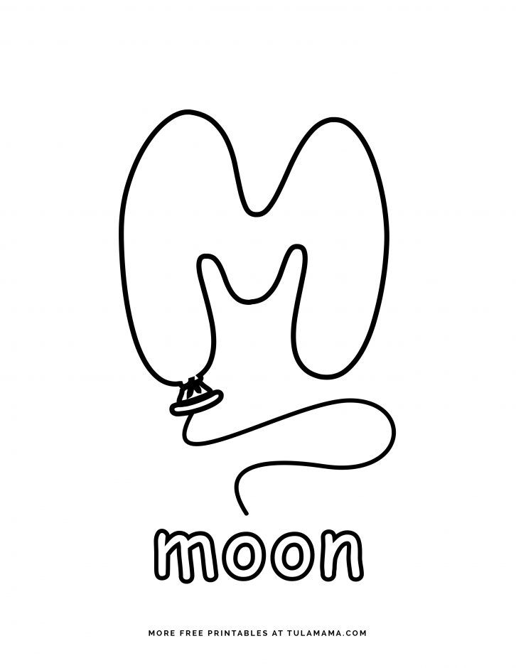 Fun free easy to print letter m coloring pages
