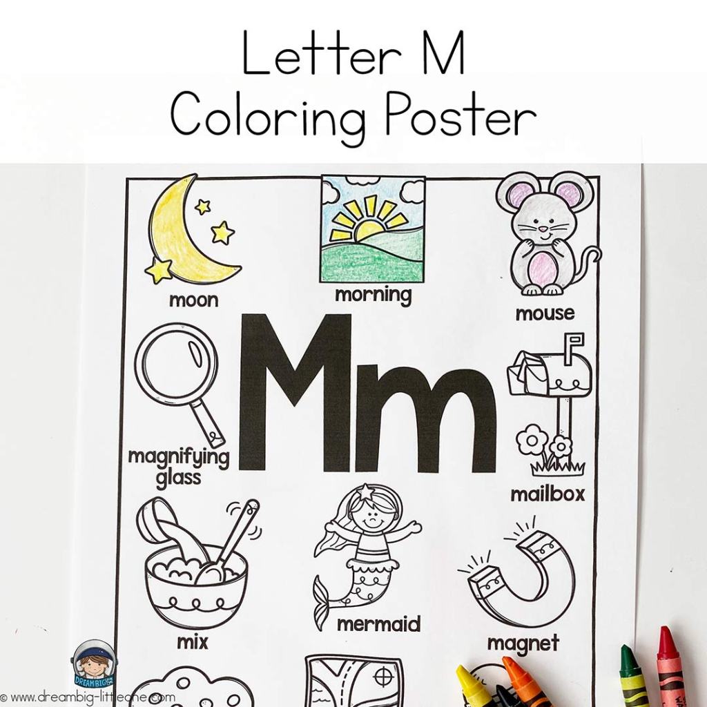 Worksheets letter m