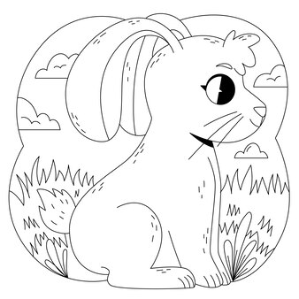 Page moose coloring images