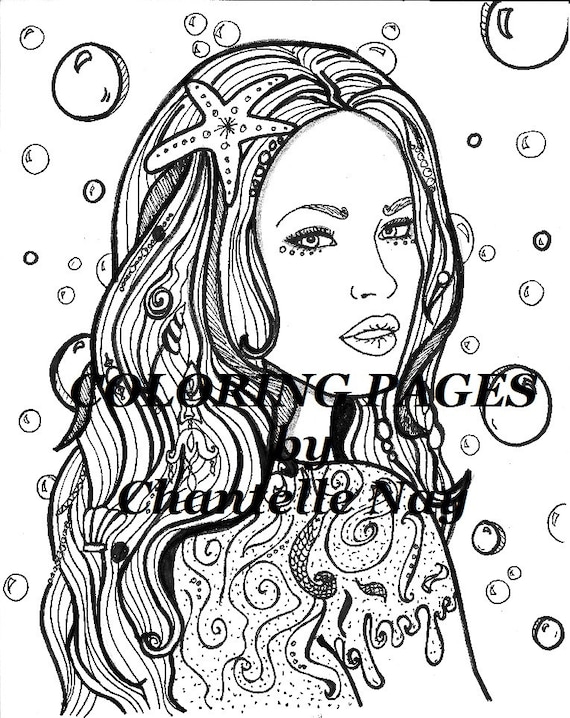 Megan coloring page woman face adult coloring picture