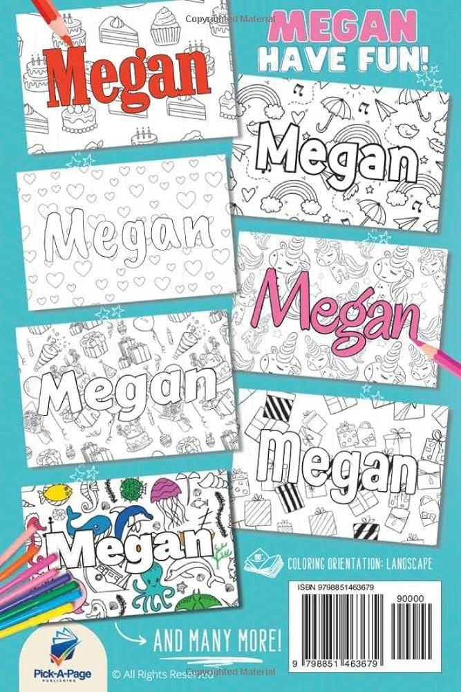 Megan coloring pages wow
