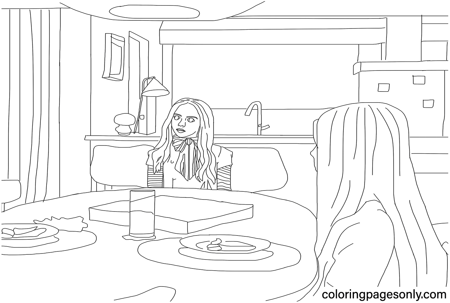 Mgan coloring page
