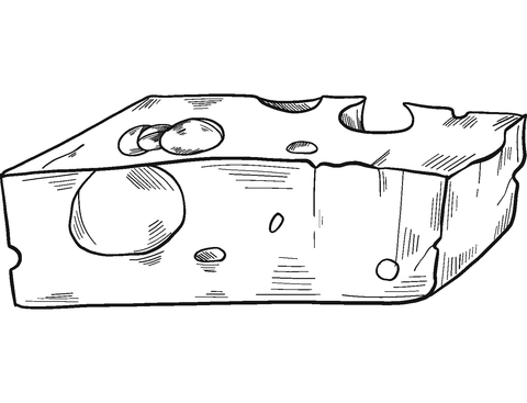 Cheese coloring page free printable coloring pages
