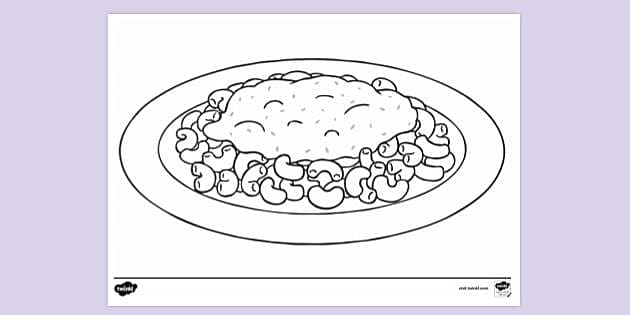 Macaroni macarones colouring sheet colouring sheets