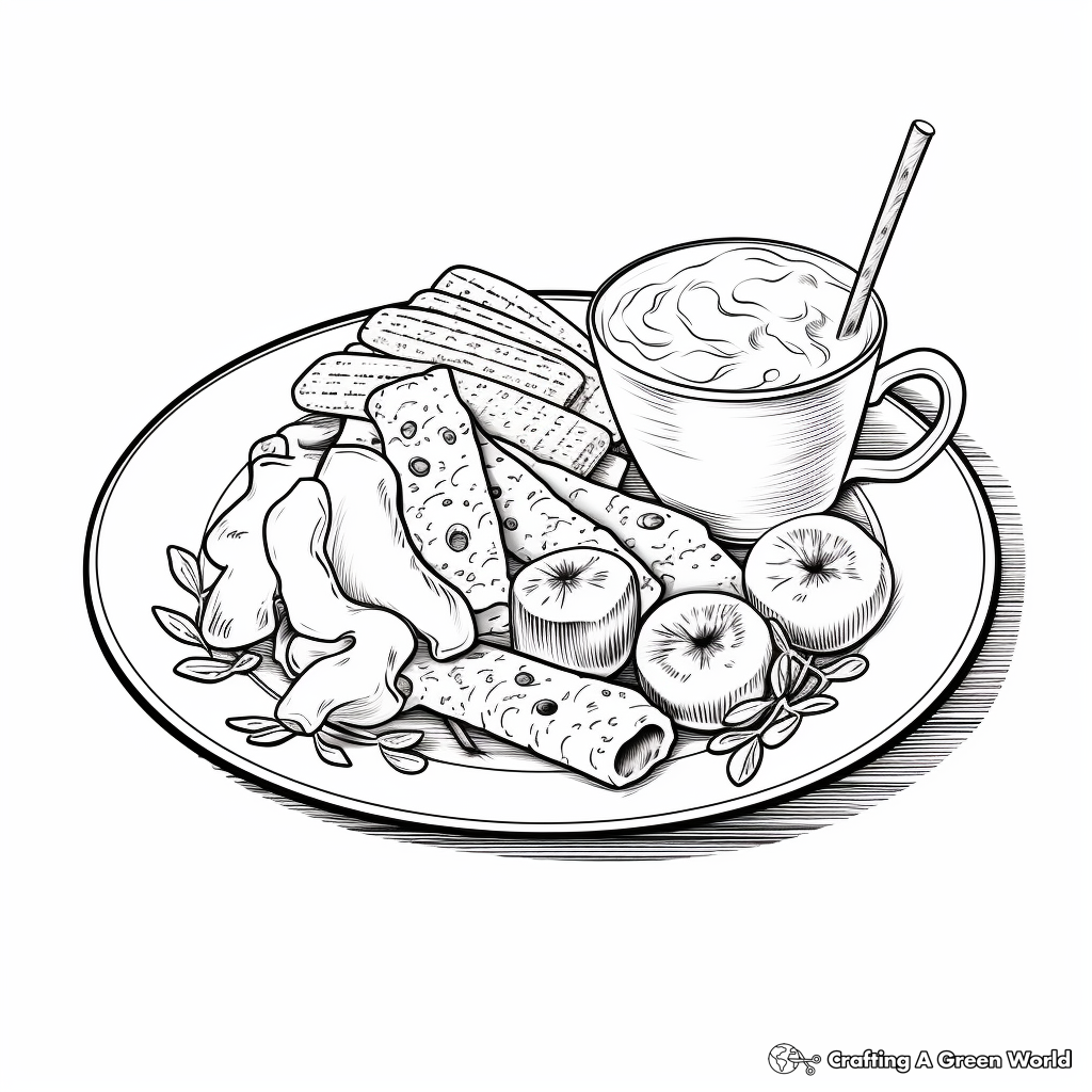 Mac and cheese coloring pages