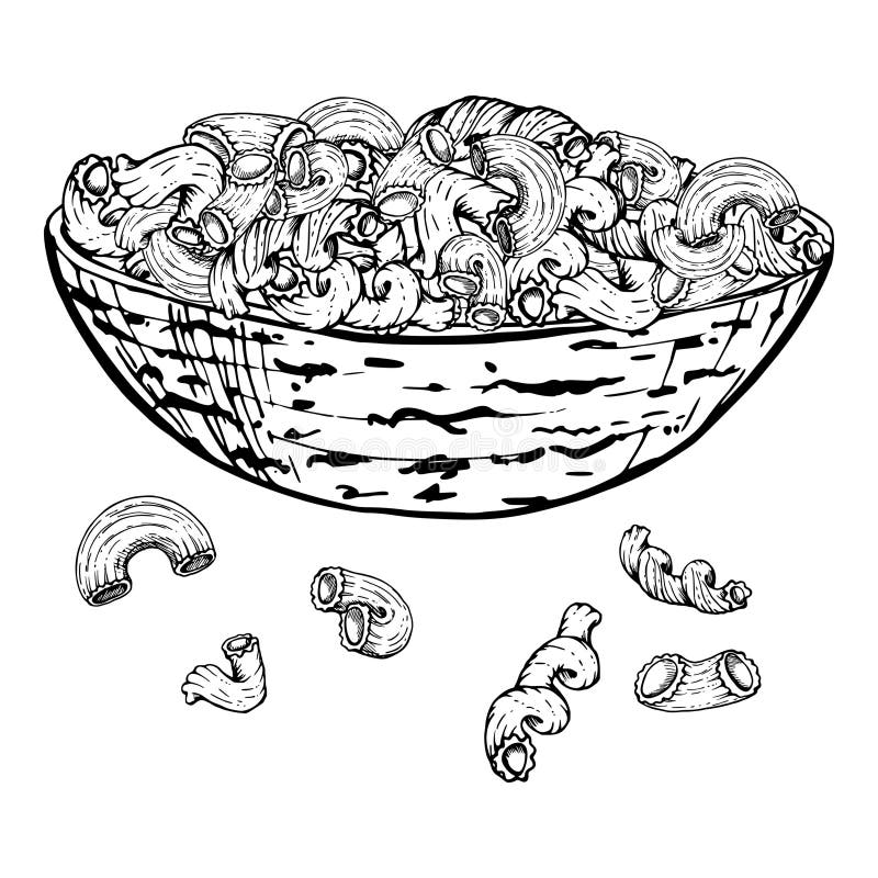 Pasta rotini stock illustrations â pasta rotini stock illustrations vectors clipart