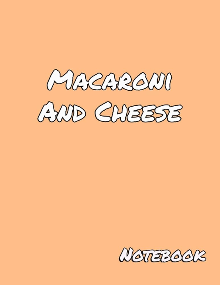 Macaroni and cheese collectors edition crayon color notebook position notebook
