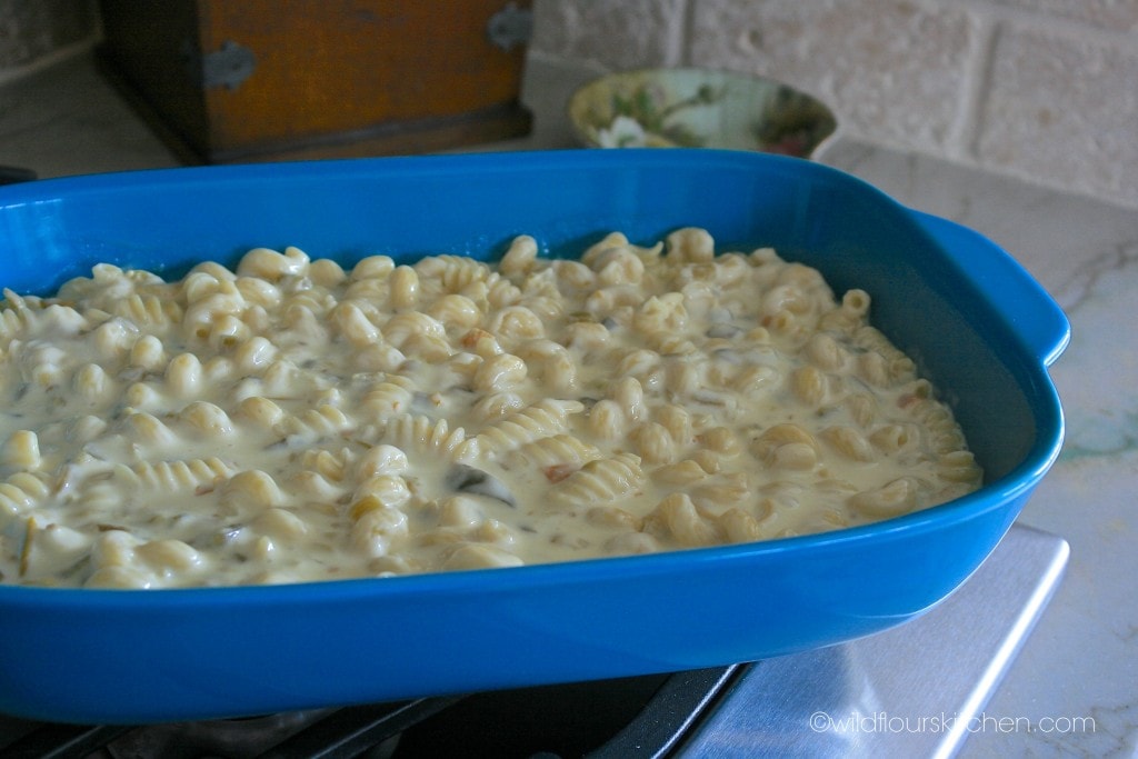 Queso blanco dip mac n cheese