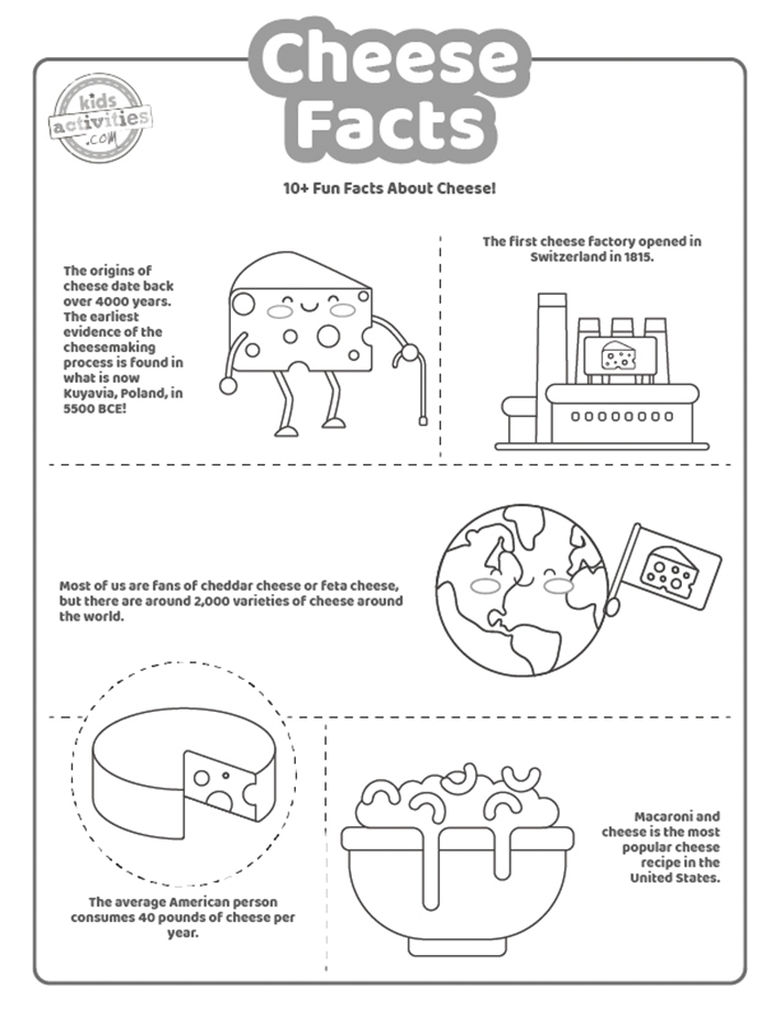 Cheese facts for kids that love cheese kids activities blog