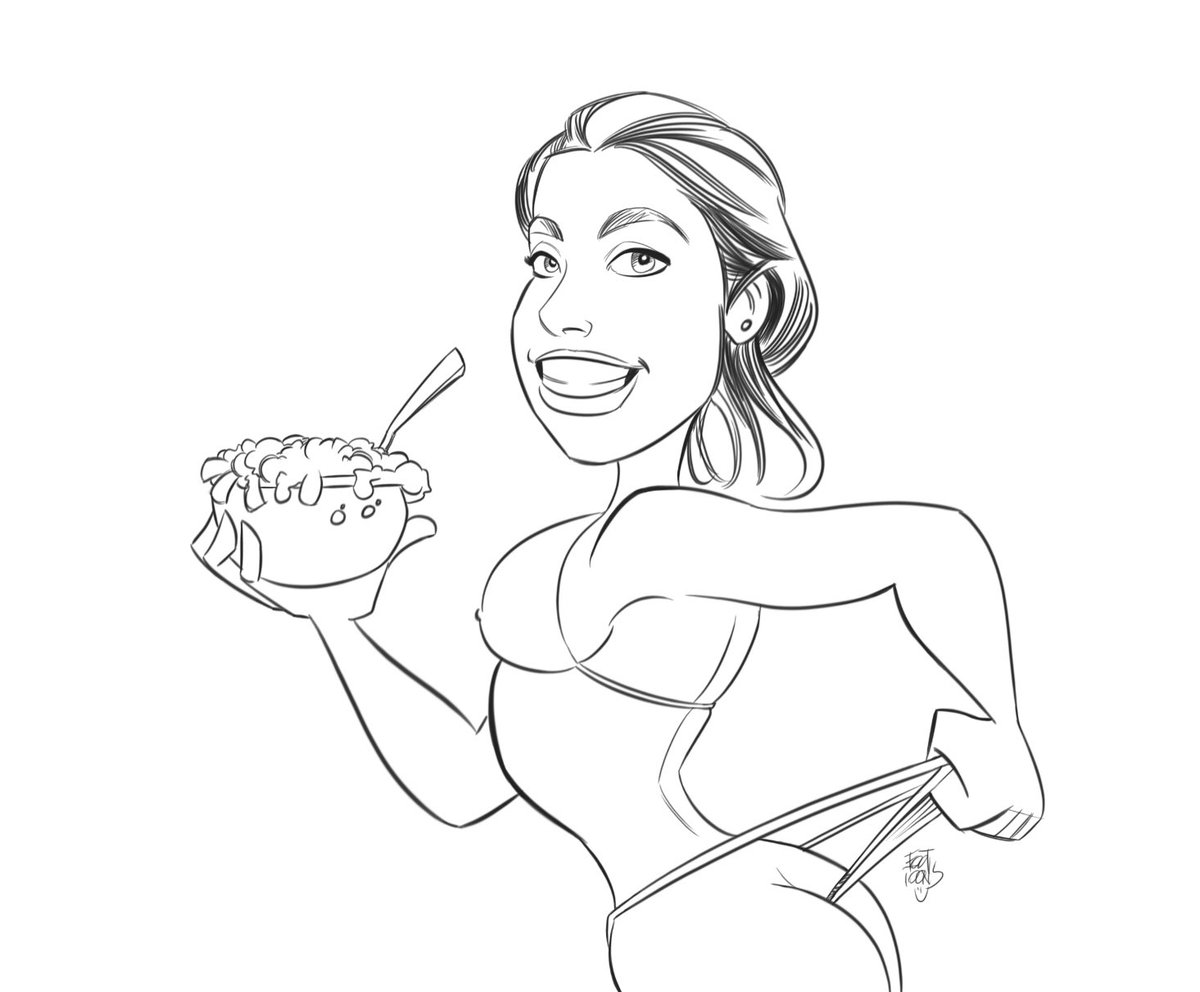 Foot toons illustration on x i recently saw indicafetish doing a coloring page while practicing âsocial distancingâ so heres a coloring page of her eating mac n cheese while giving herself a