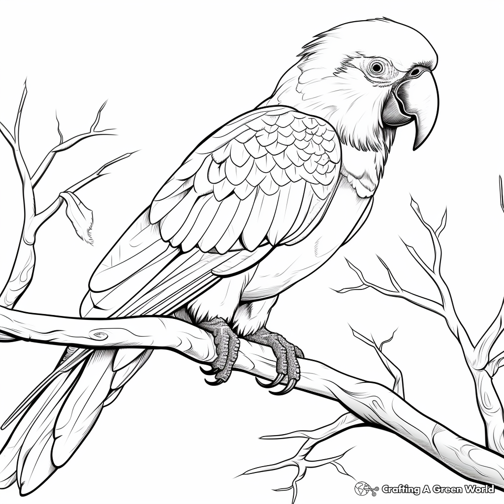 Macaw coloring pages