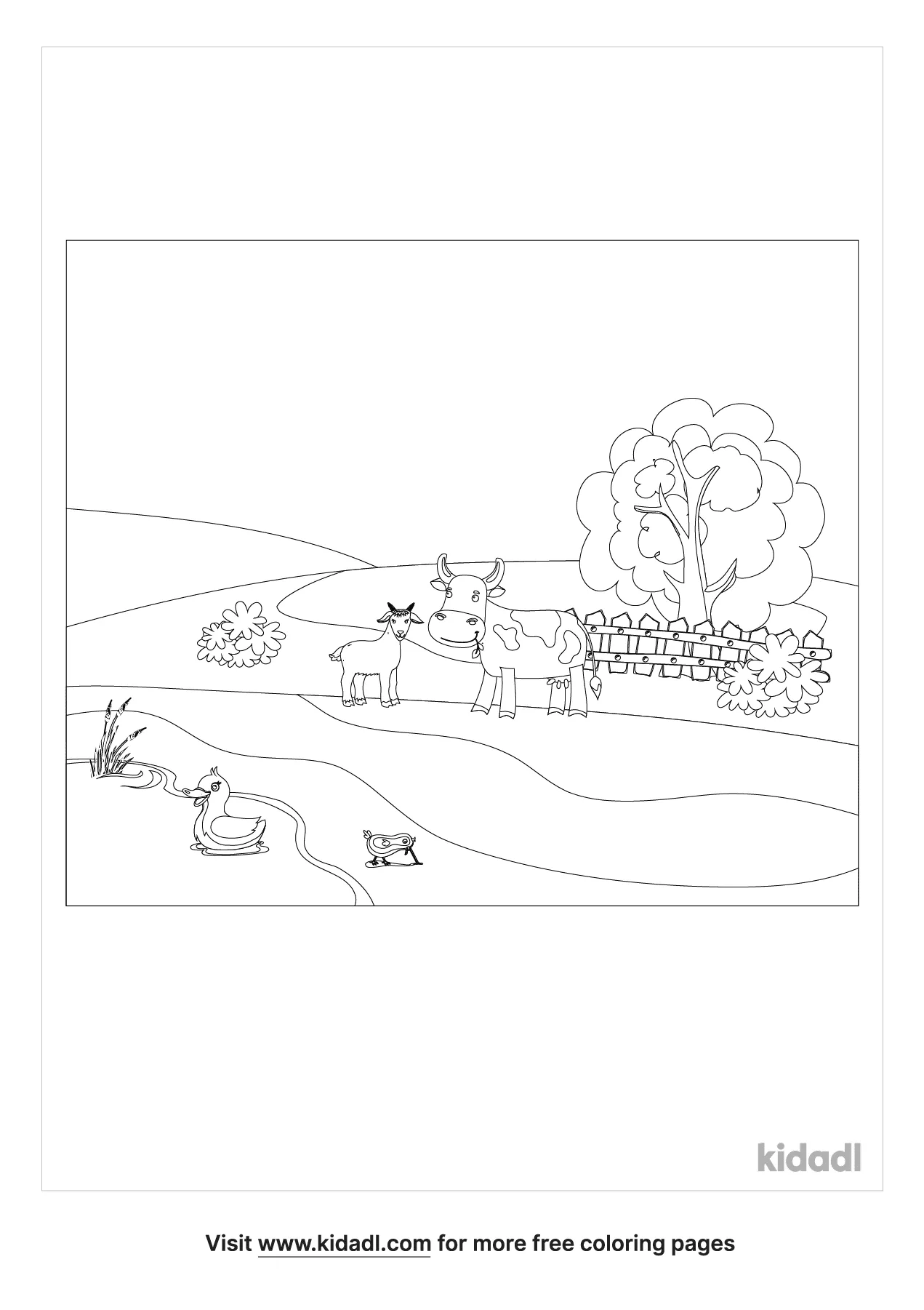Free old macdonald coloring page coloring page printables