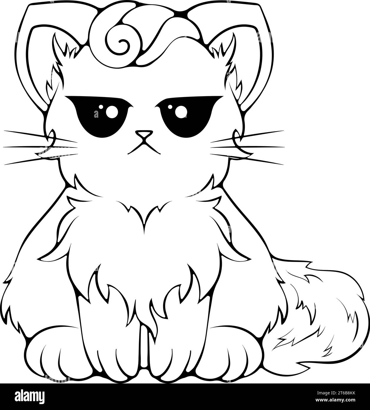 Grumpy character black and white stock photos images