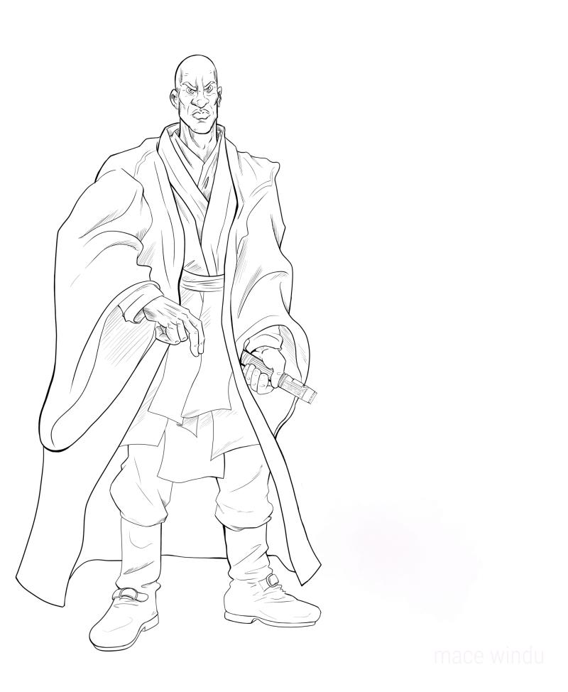 Albert carbo quesada on starwars jedi macewindu samuelljackson oldmovies starwarsfanartâ