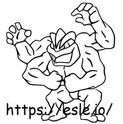 Machamp coloring page