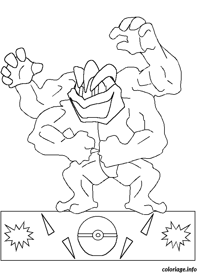 Pokemon machamp dessin pokemon ã imprimer