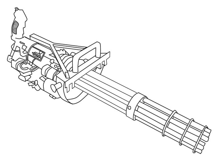 Weapon coloring pages