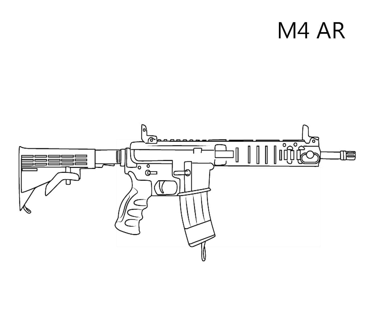M ar gun coloring page
