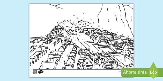 Machu picchu para dibujar teacher made
